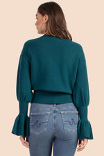 CHLOE RUFFLE PULLOVER in BAYBERRY additional image 6