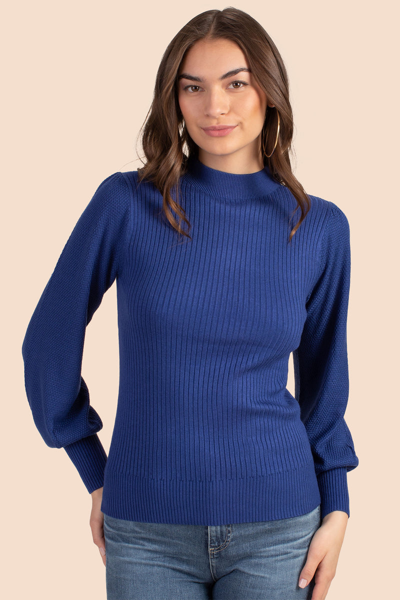 TOM COLLINS SWEATER in BENGAL BLUE additional image 3