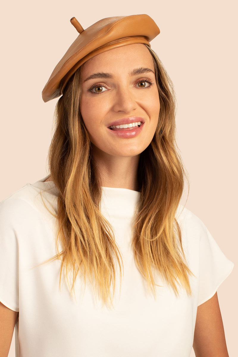 EUGENIA KIM CARTER LEATHER BERET in EUGENIA KIM CARTER LEATHER BERET additional image 1