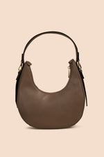 BRASILIA CIRCLE HOBO W BOMBE in TAUPE NEUTRAL