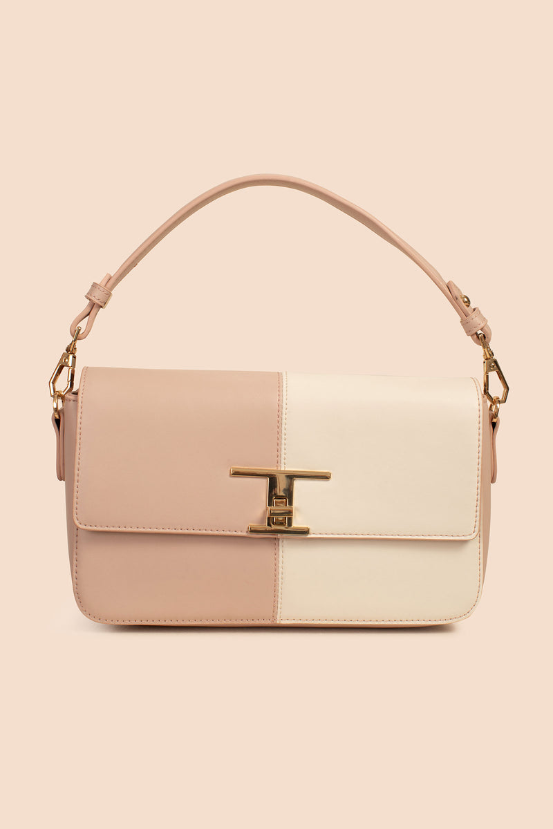 MOROCCO TWO TONE CROSSBODY in BLUSH PINK additional image 4
