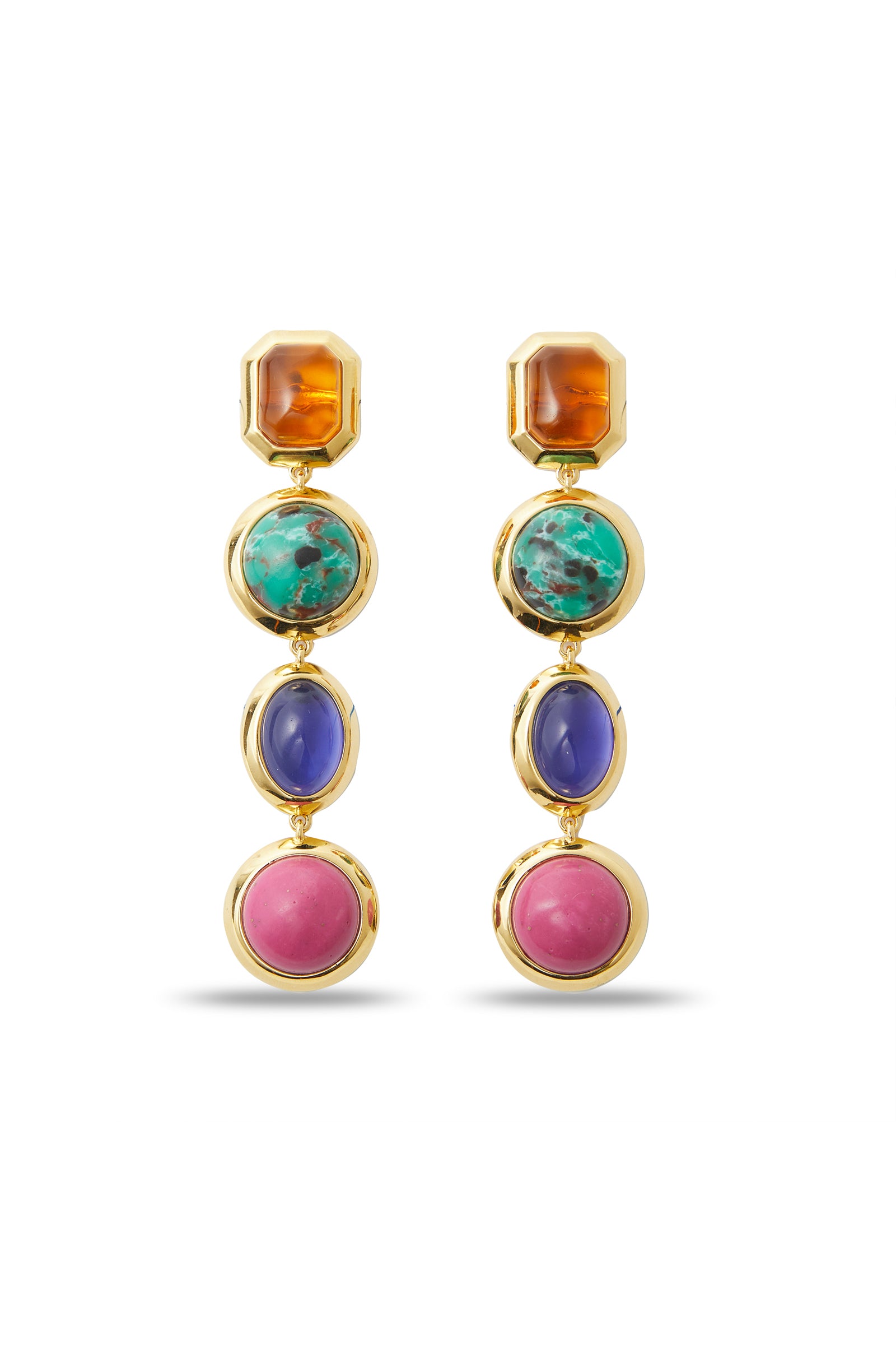 BEZEL JEWEL LINEAR EARRINGS Trina Turk