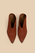 FANCY AFFAIR BOOTIE MULE in COGNAC BROWN additional image 1