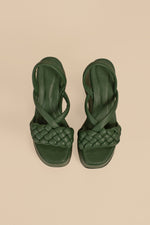 PATRIKA QUILTED PLATFORM SANDL in PESTO additional image 1