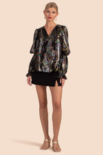 AMBROSIAL TOP in BLACK MULTI additional image 2