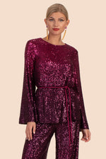 WEST TOP in FESTIVE FUCHSIA/PLUM