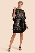 PRIZE DRESS in BLACK MULTI