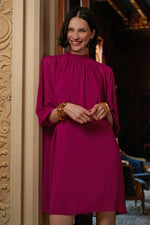 RHYME DRESS in FESTIVE FUCHSIA