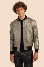 JACOBSON BOMBER JACKET in PLATINUM GREY