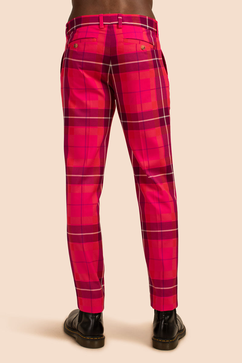 CLYDE SLIM TROUSER in AURORA PINK MULTI additional image 1
