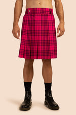 LIVINGSTON KILT in AURORA PINK MULTI additional image 1