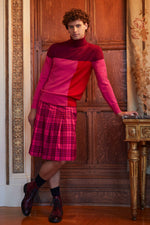 LIVINGSTON KILT in AURORA PINK MULTI