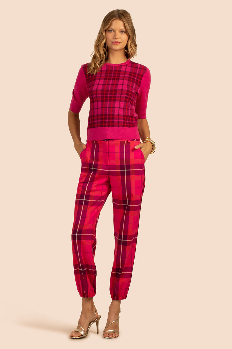 Trina turk plaid shop pants