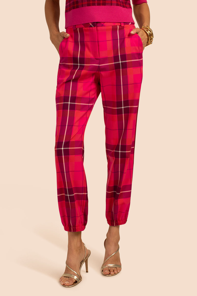 Trina turk plaid shop pants