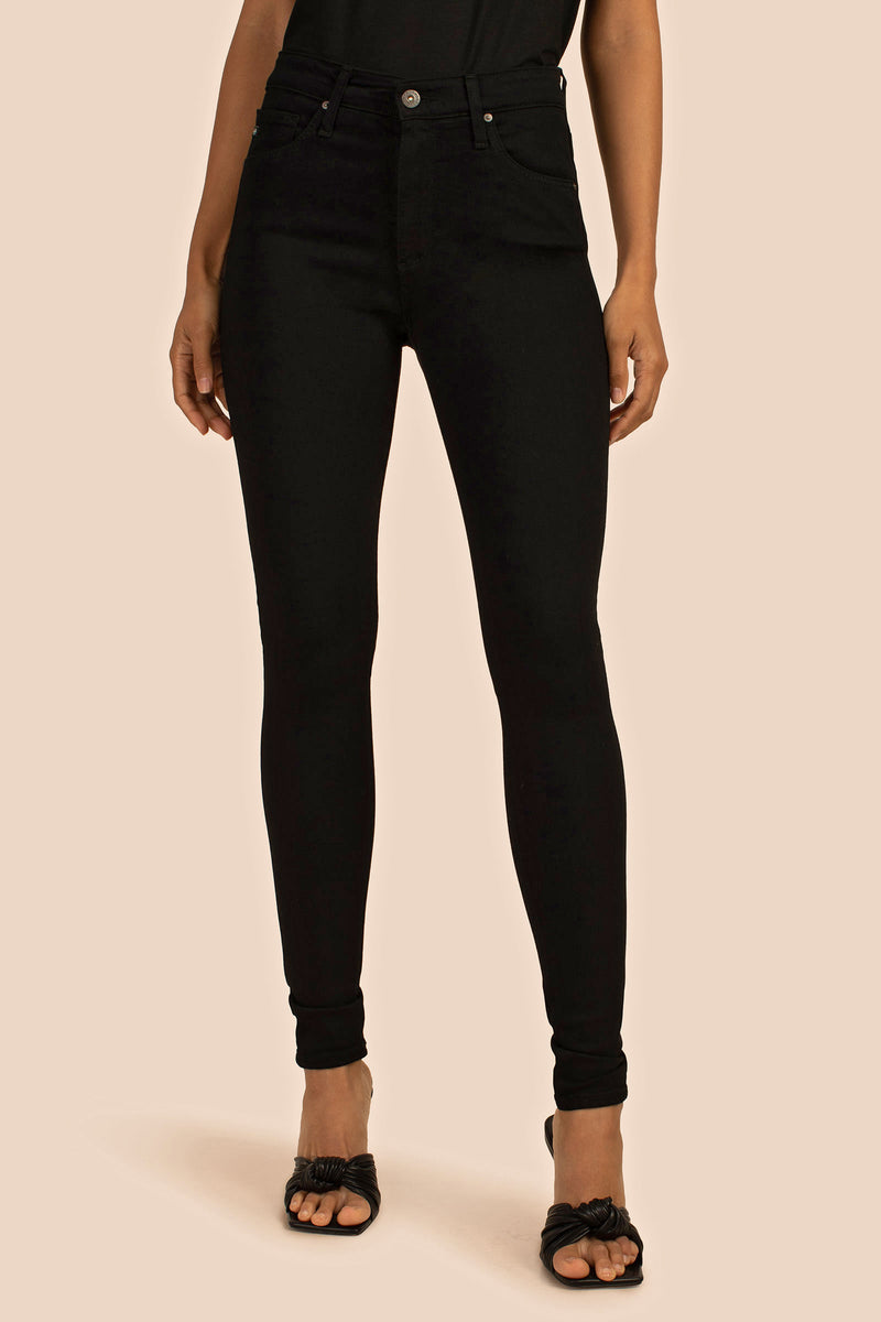 AG BLACK FARRAH SKINNY JEAN in BLACK