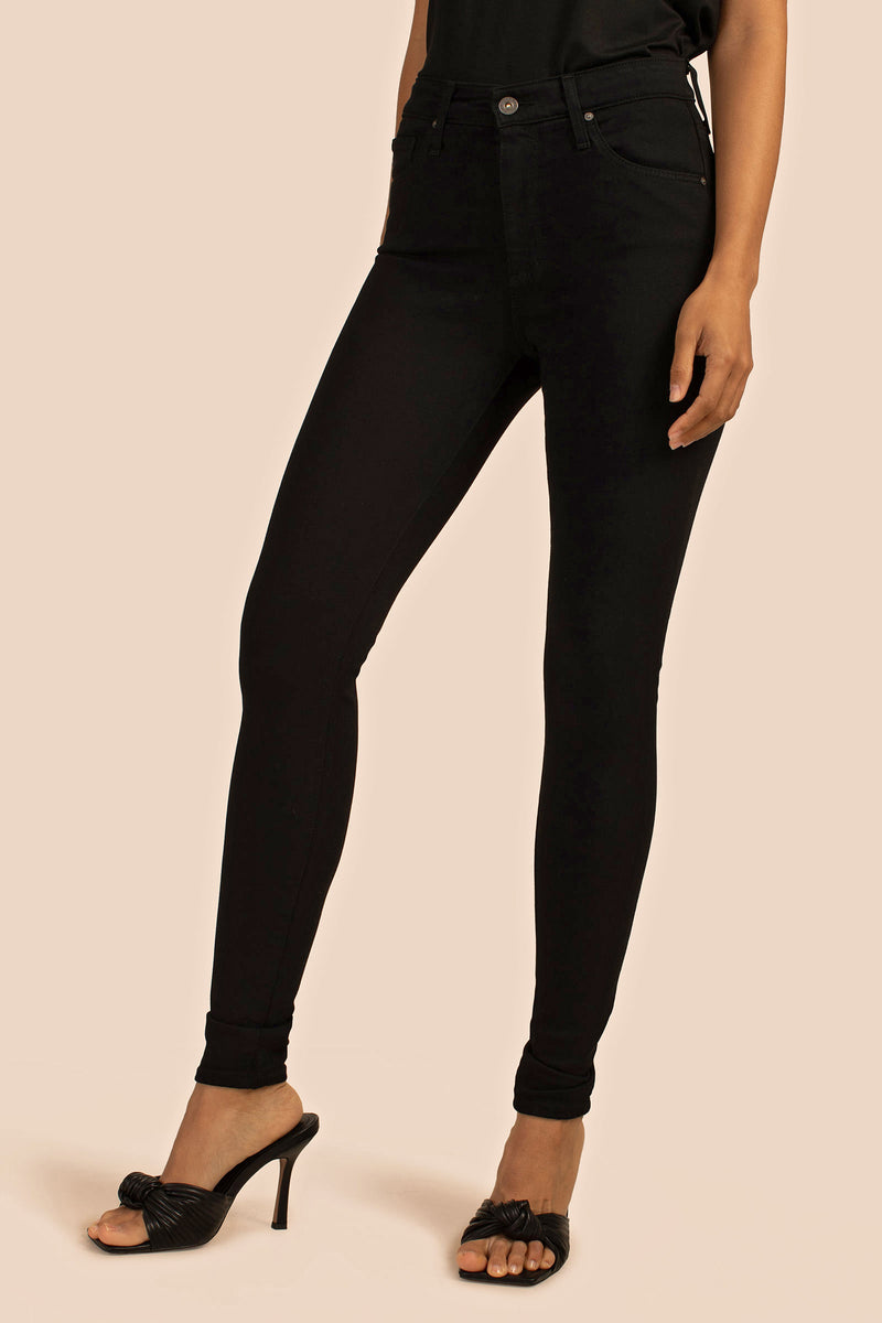 AG BLACK FARRAH SKINNY JEAN in BLACK additional image 2