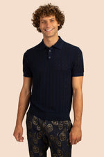 HERSE SHORT SLEEVE POLO in NIGHT SKY additional image 4