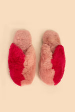ARIANA BOHLING LENI TWO TONE SLIPPER in FUCHSIA