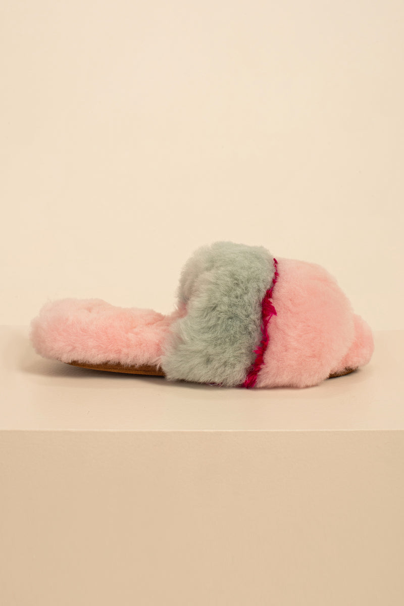 ARIANA BOHLING TRIPLE STRIPE SLIPPER in PINK additional image 1