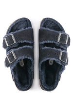 MEN'S ARIZONA SHEARLING MIDNIGHT BLUE SUEDE SANDAL in MIDNIGHT BLUE BLUE additional image 1