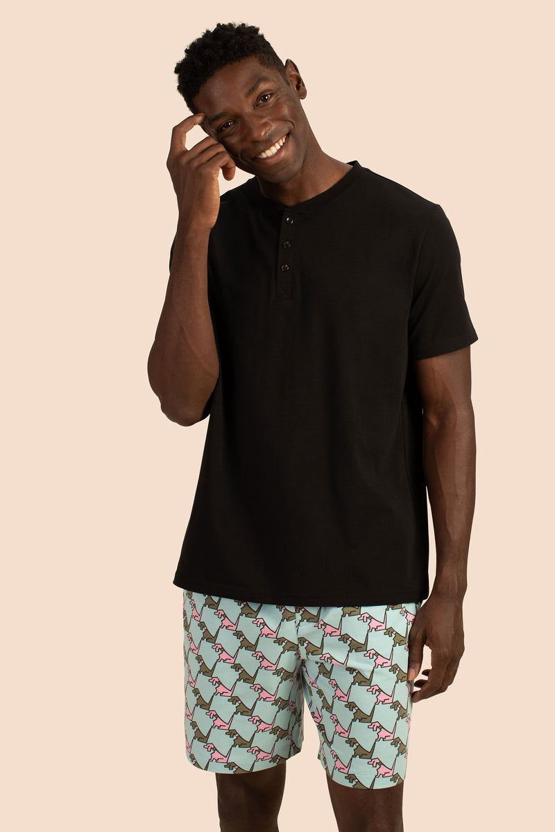HOUNDS MEN'S HENLEY BOXER SET in MULTI additional image 6