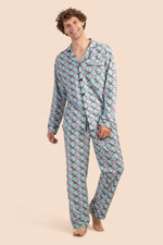HOUNDS MEN'S CLASSIC PJ SET in MULTI additional image 4