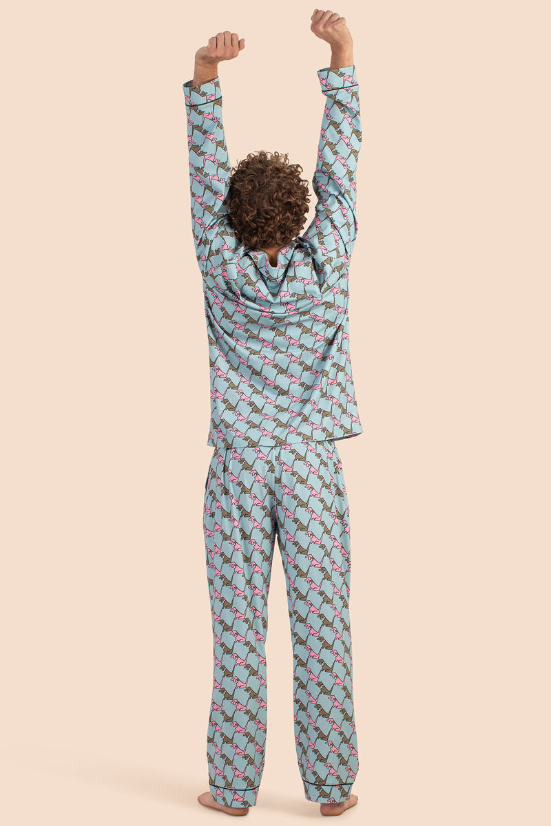 HOUNDS MEN'S CLASSIC PJ SET in MULTI additional image 3