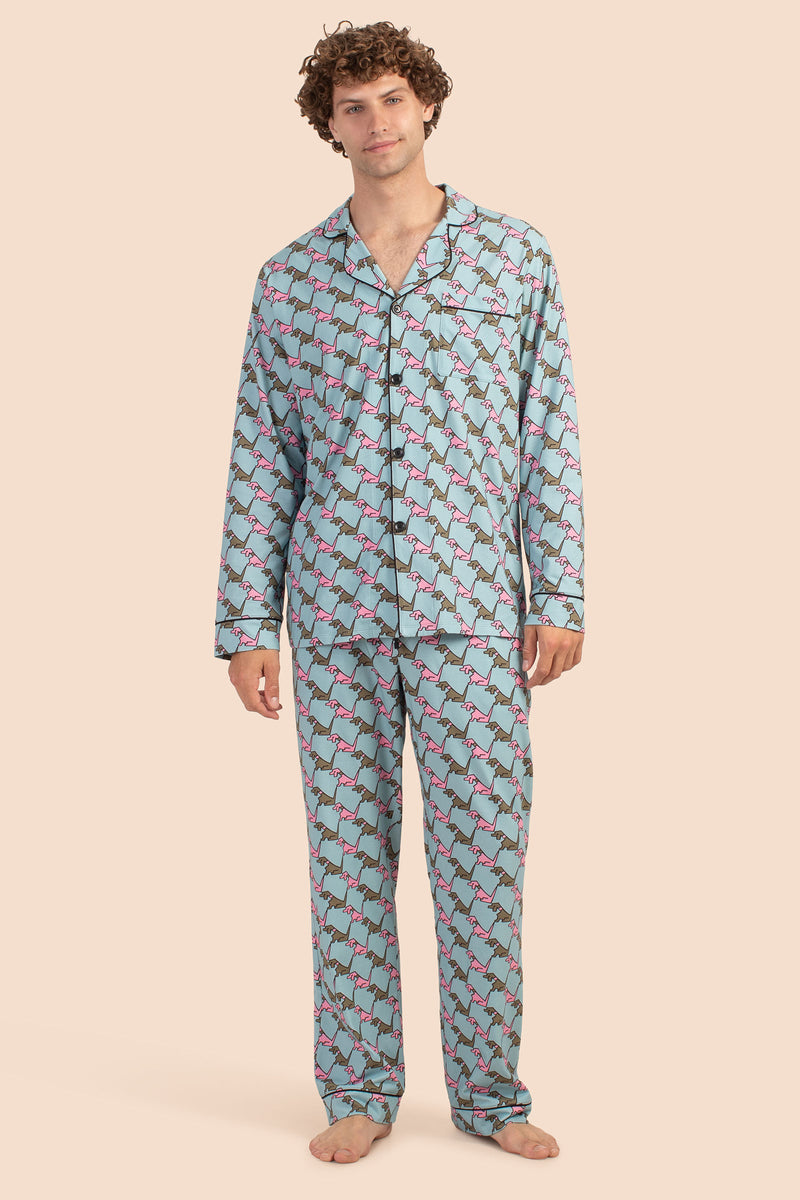 HOUNDS MEN'S CLASSIC PJ SET in MULTI additional image 1