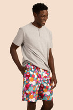 BUBBLE DOTS MEN'S SHORT SLEEVE BOXER SHORT JERSEY PJ SET in MULTI additional image 2