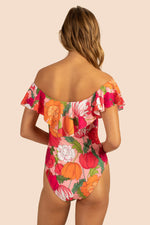 SUNNY BLOOM OFF THE SHOULDER BANDEAU ONE PIECE in MULTI additional image 1