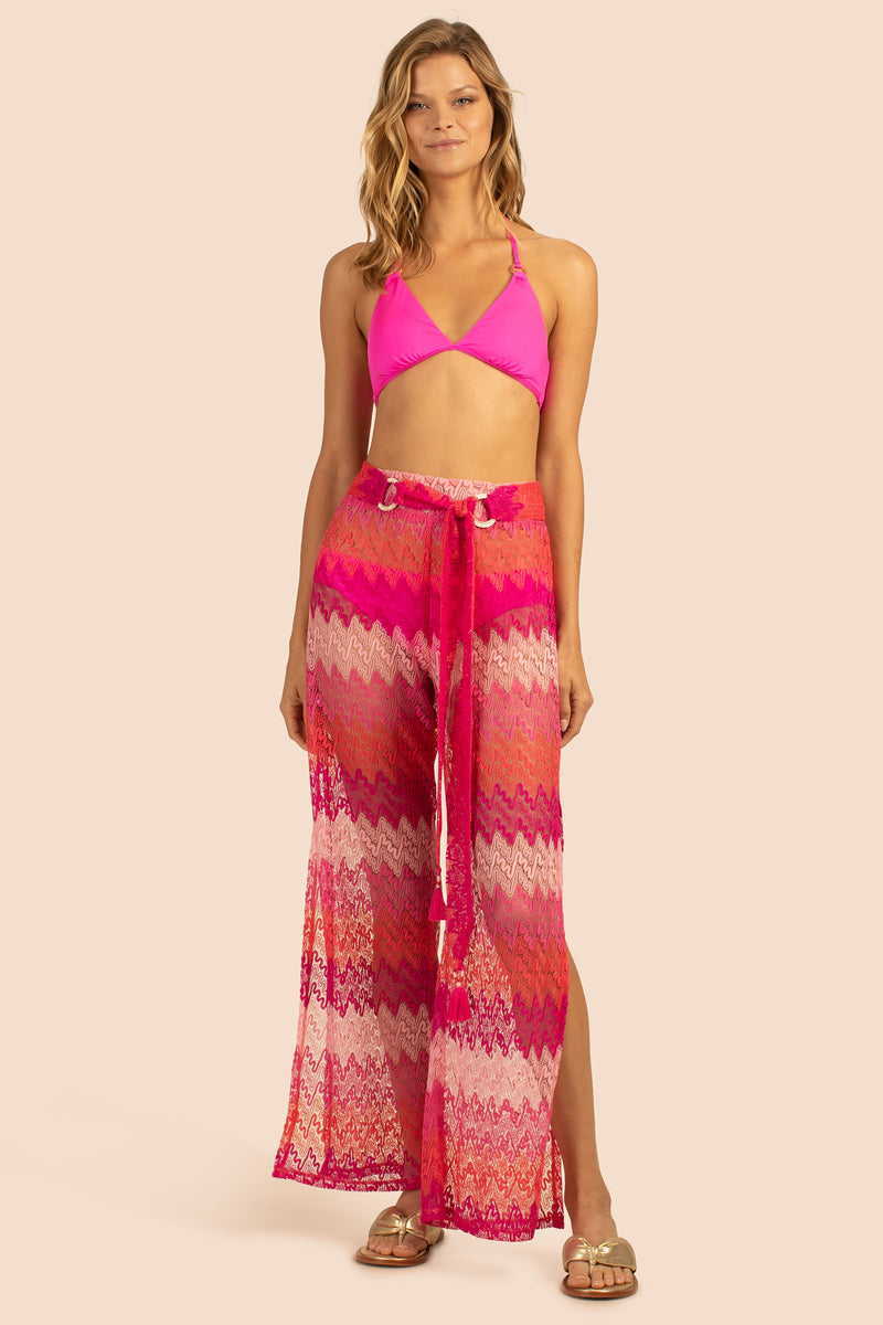 CASCADE CROCHET PANT in PINK additional image 2