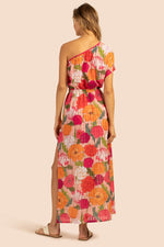 SUNNY BLOOM ASYMMETRICAL MAXI DRESS in MULTI additional image 1