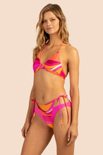 VIVID VISTA HALTER WRAP TOP in MULTI additional image 2