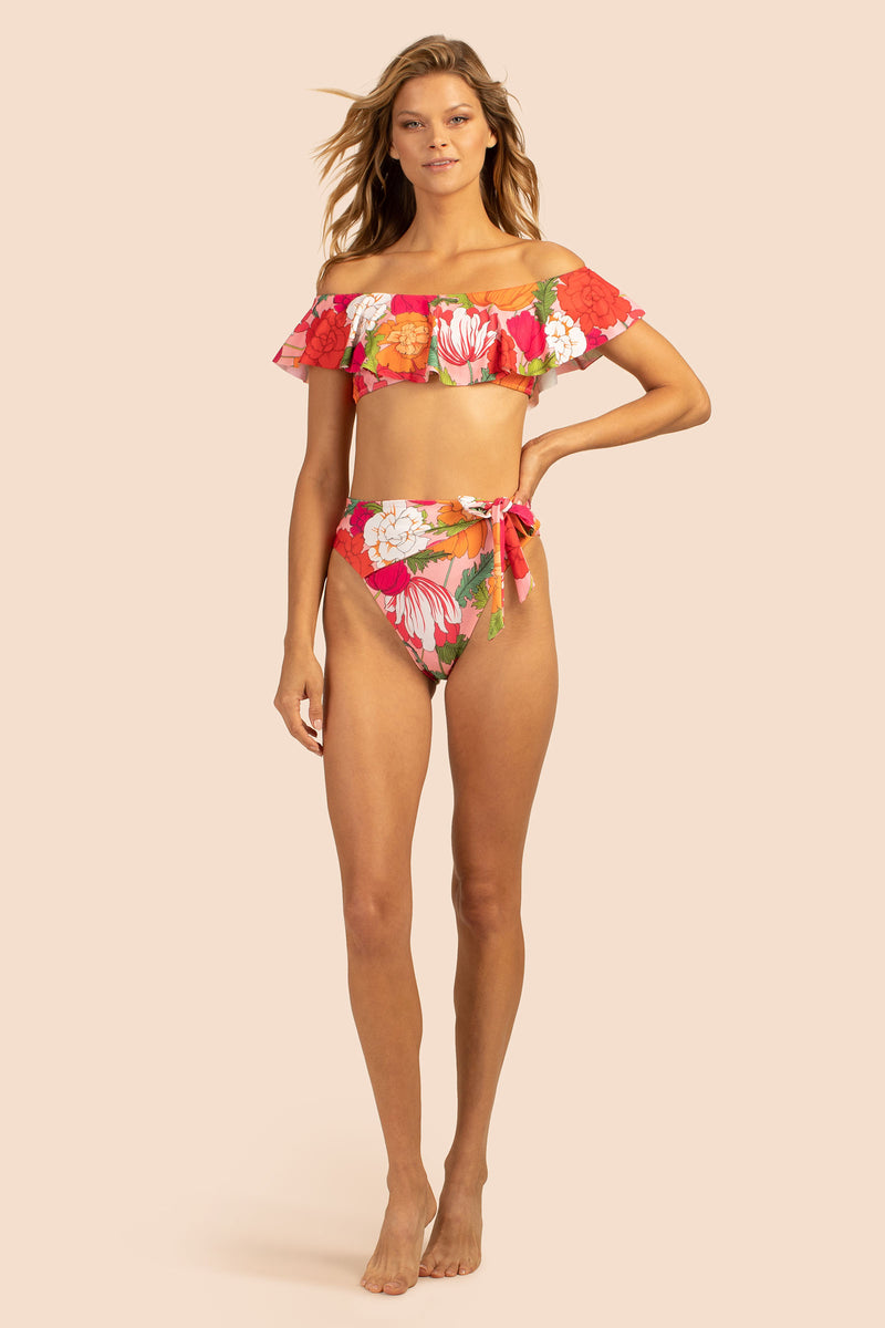 SUNNY BLOOM OFF THE SHOULDER BANDEAU TOP in MULTI additional image 3