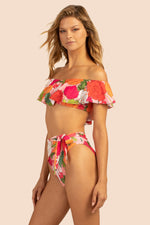 SUNNY BLOOM OFF THE SHOULDER BANDEAU TOP in MULTI additional image 2