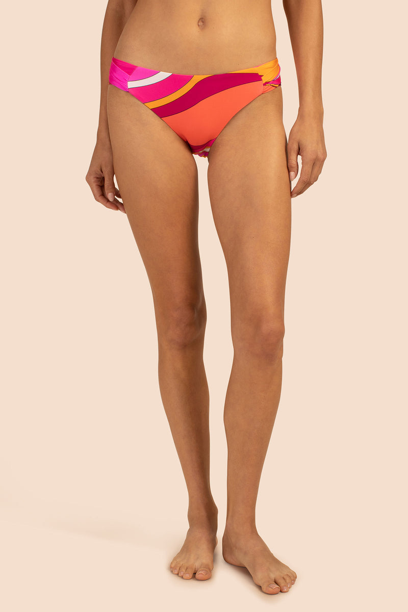 VIVID VISTA TAB-SIDE SWIM BOTTOM in MULTI