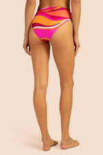 VIVID VISTA SHIRRED HIGH WAIST SWIM BOTTOM in MULTI additional image 1