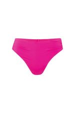 MONACO SOLID HIGH WAIST SWIM BOTTOM in ROSE PINK additional image 1