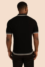 CENTAURI SHORT SLEEVE POLO in BLACK additional image 1