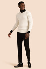 THEODORE SWEATER in WINTER WHITE additional image 3