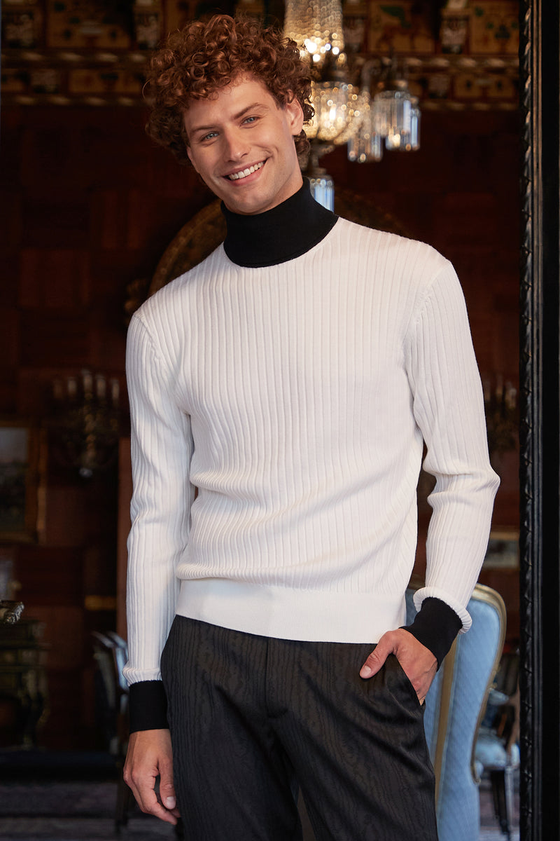 THEODORE SWEATER in WINTER WHITE