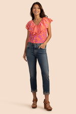 HOLLY TOP in CORAL/HYACINTH additional image 2