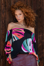 WINDWARD TOP in BLACK MULTI additional image 3