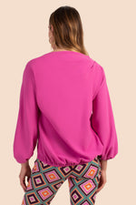 SEA BREEZE TOP in HYACINTH additional image 1