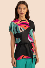 ERICKSON TOP in BLACK MULTI additional image 1