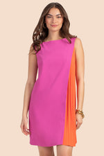 BRIELLA 2 DRESS in HYACINTH/FIRE ISLAND ORANGE