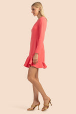 FORM 3 DRESS in CORAL additional image 5