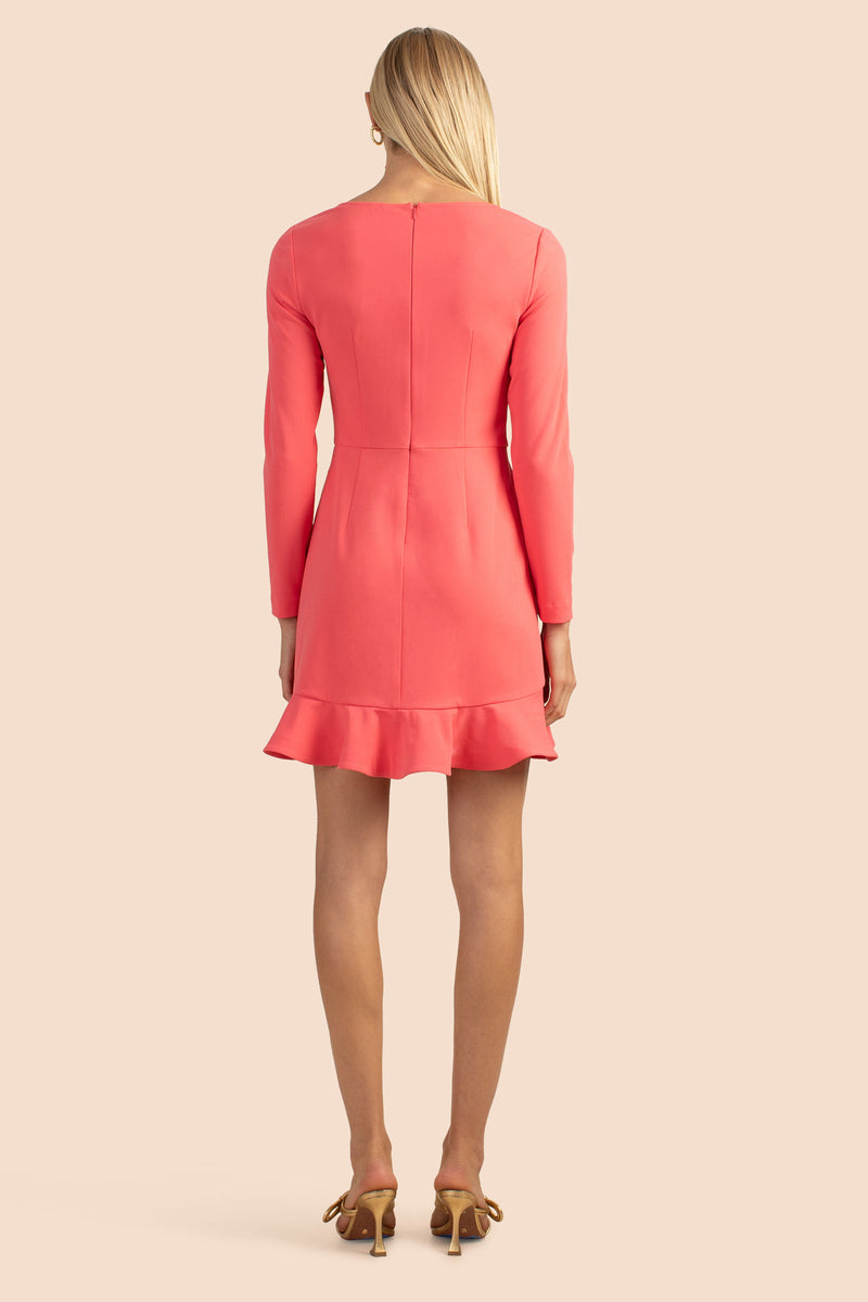 FORM 3 DRESS in CORAL additional image 3
