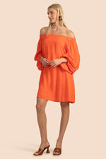 WINDWARD DRESS in FIRE ISLAND ORANGE additional image 5