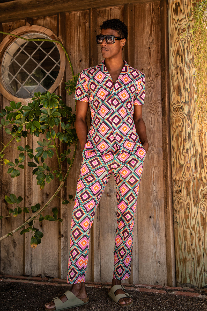 CLYDE SLIM TROUSER in MULTI